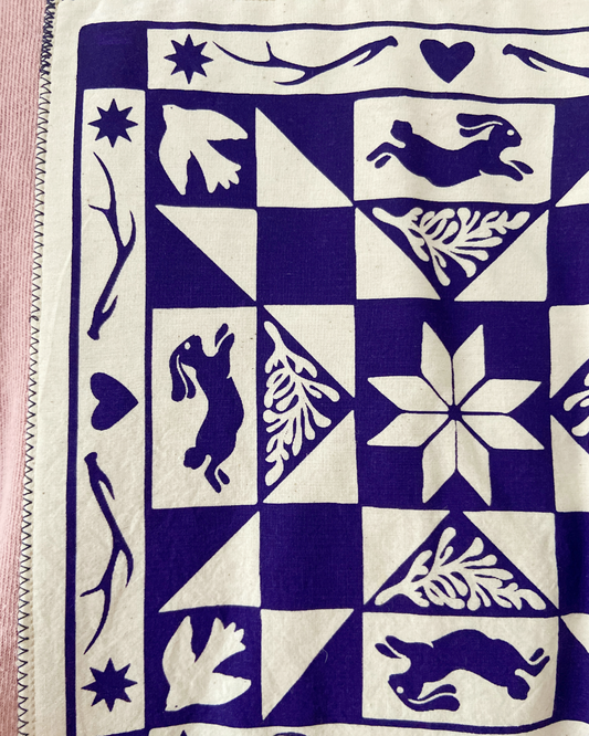 pink winter quiltwork sweatshirt