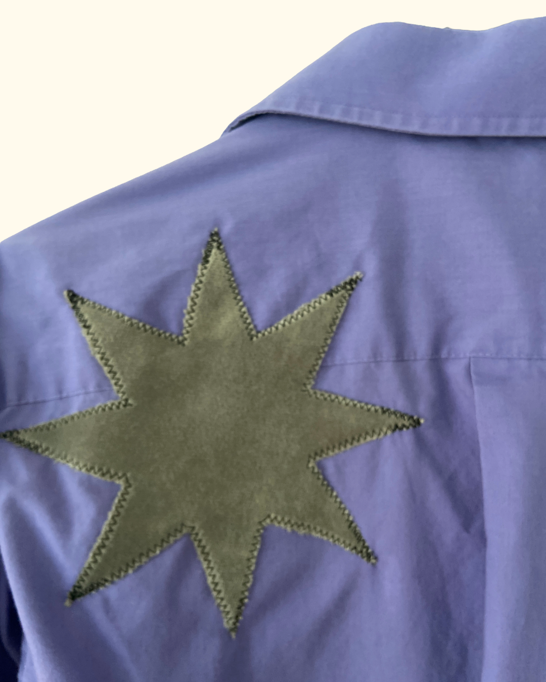 purple luna button shirt