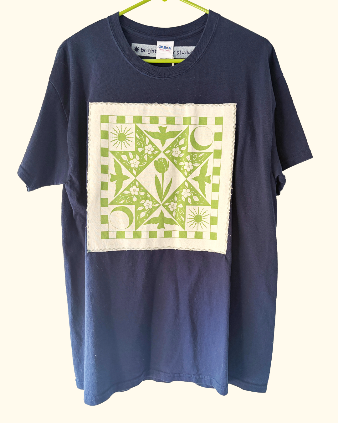 spring patchwork tee
