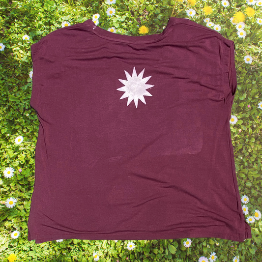 burgundy brook trout tee