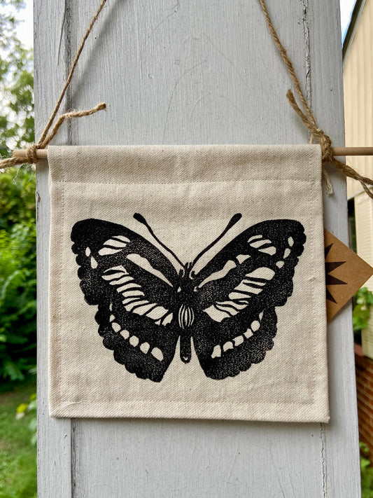 black butterfly pendant