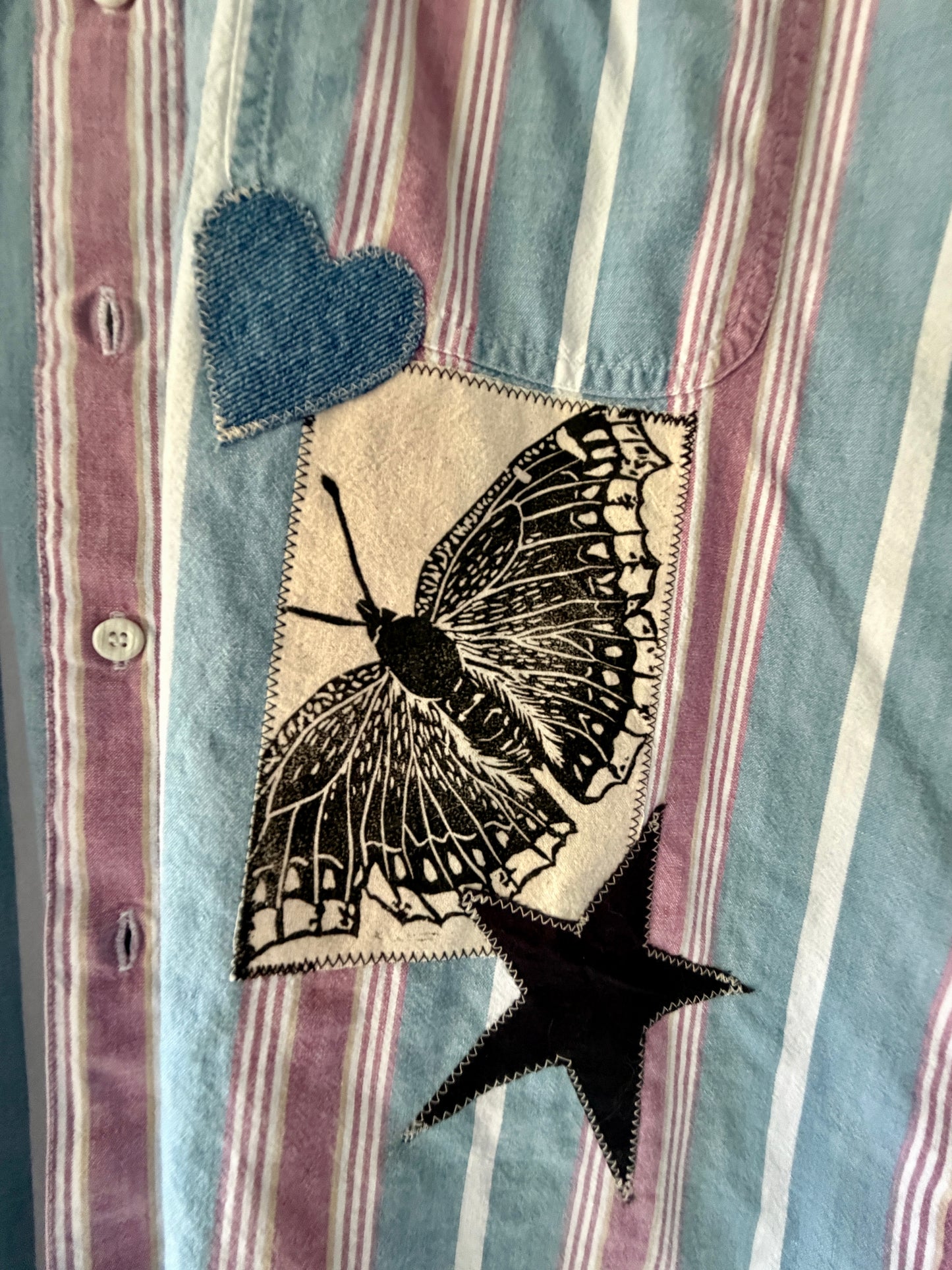dockers striped button shirt
