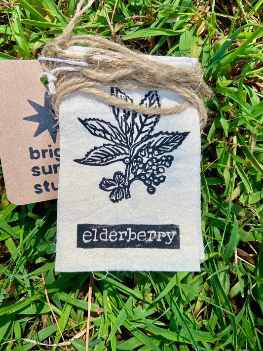 herb series fabric string flags