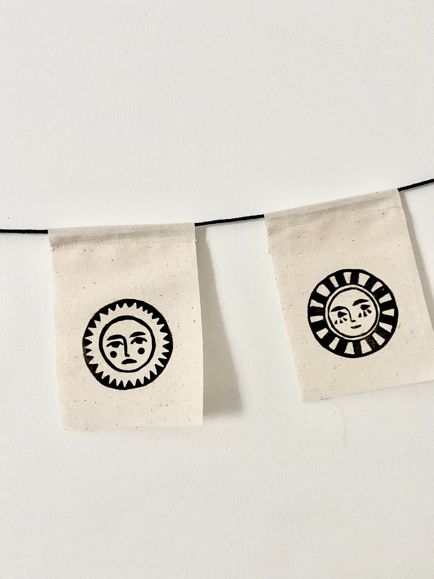 sunny twins fabric string flags