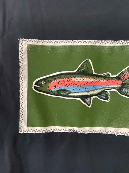 rainbow trout black tank top