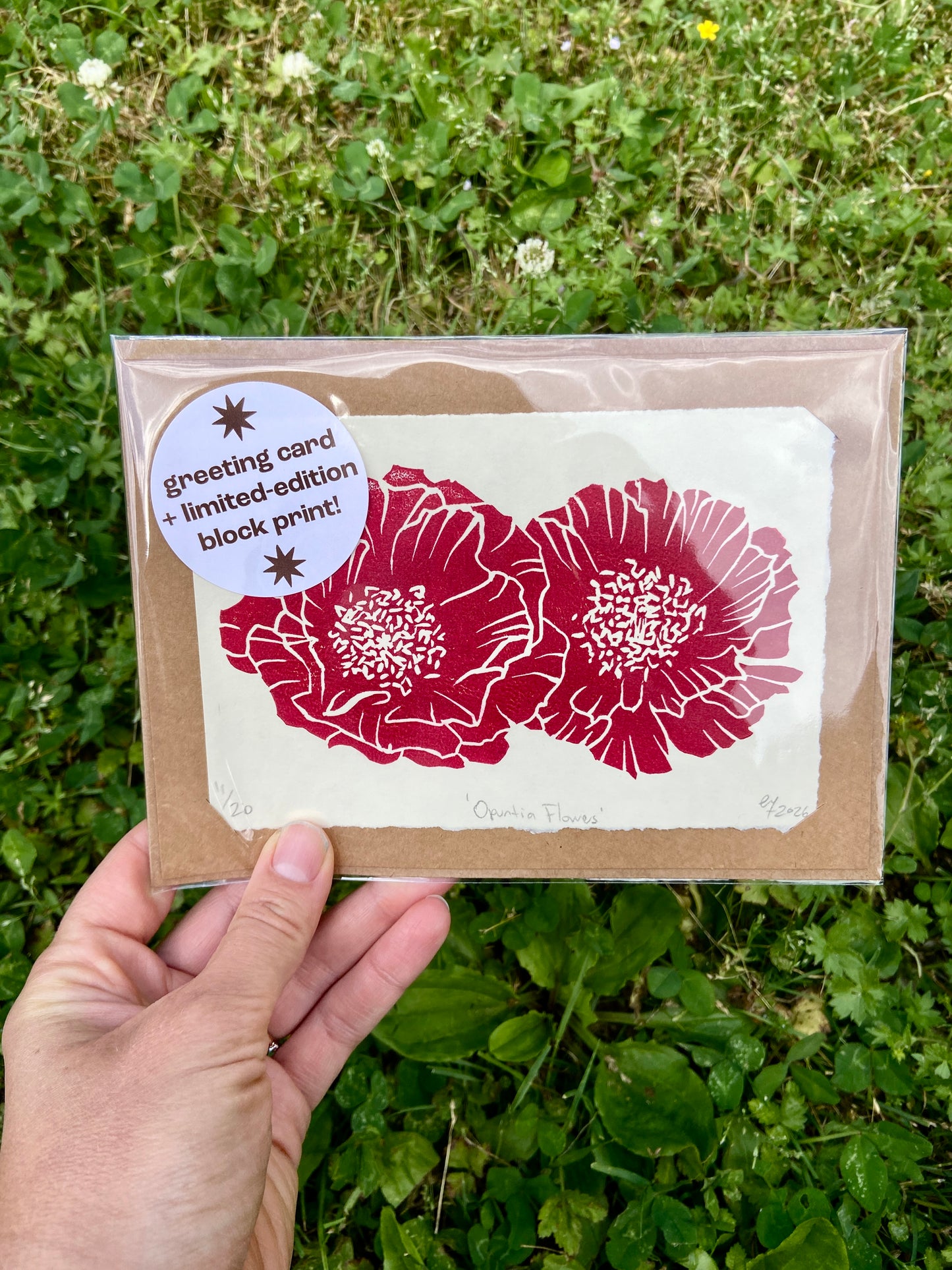 Greeting Card + limited edition block print