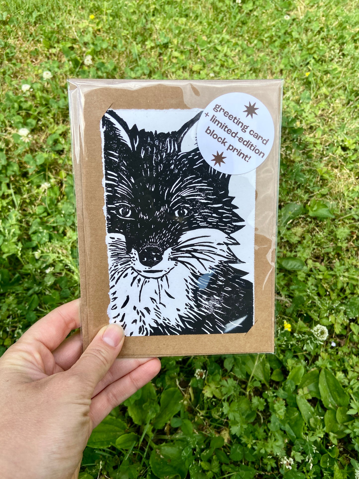 Greeting Card + limited edition block print