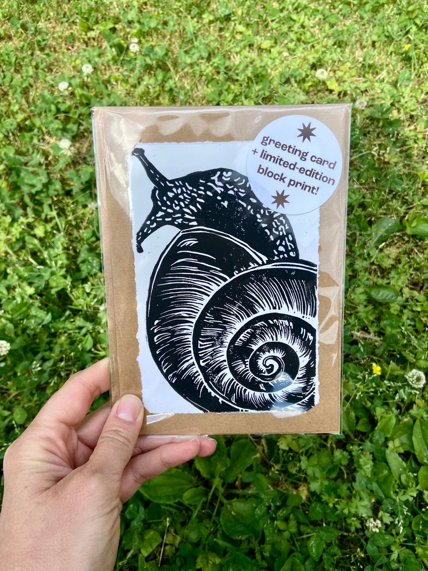 Greeting Card + limited edition block print