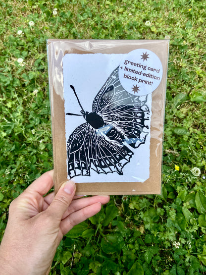 Greeting Card + limited edition block print