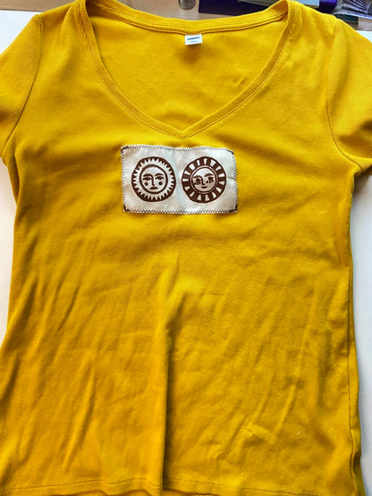 sunny twins golden knit shirt