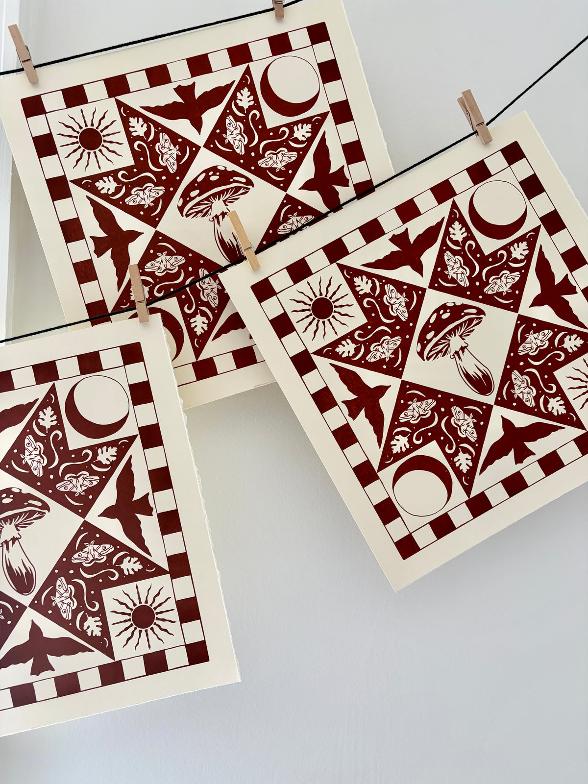 Autumn Quiltwork print