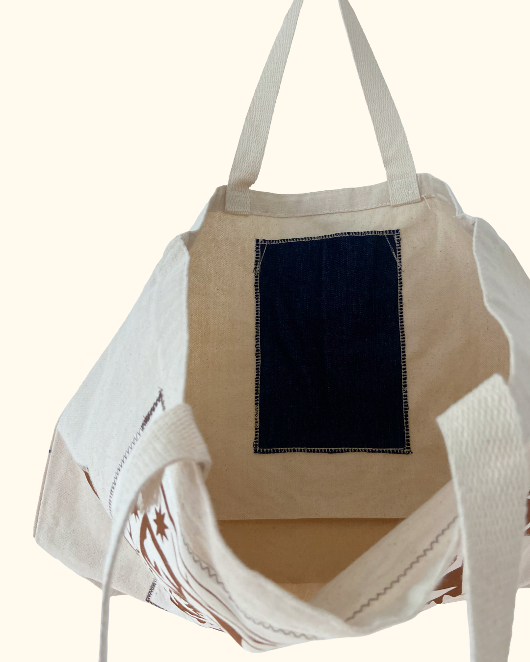 Winter Quiltwork tote bag