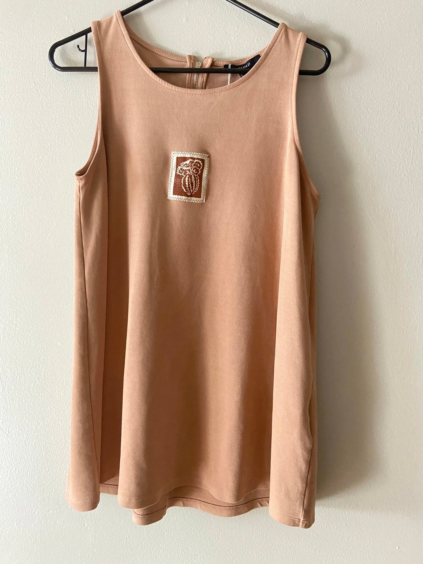 cactus patch 'suede' dress