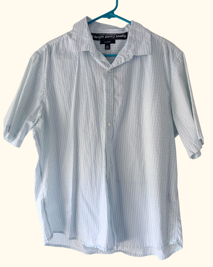 coffee plant button shirt
