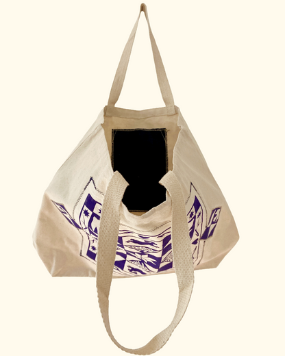 Winter Quiltwork tote bag