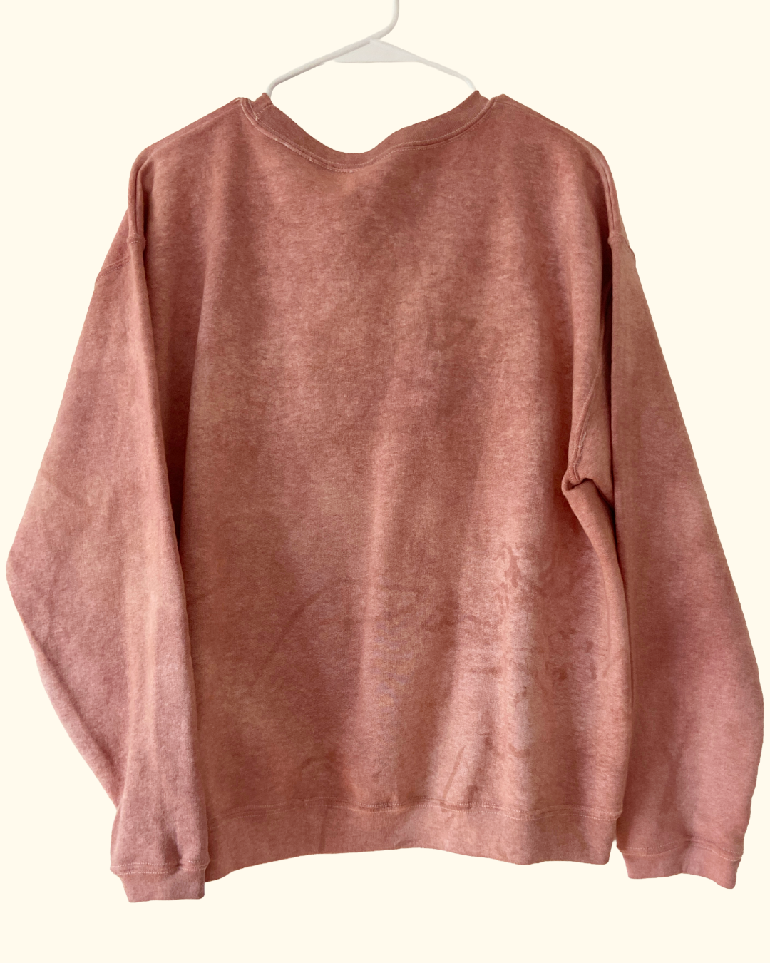 red winter quiltwork sweatshirt