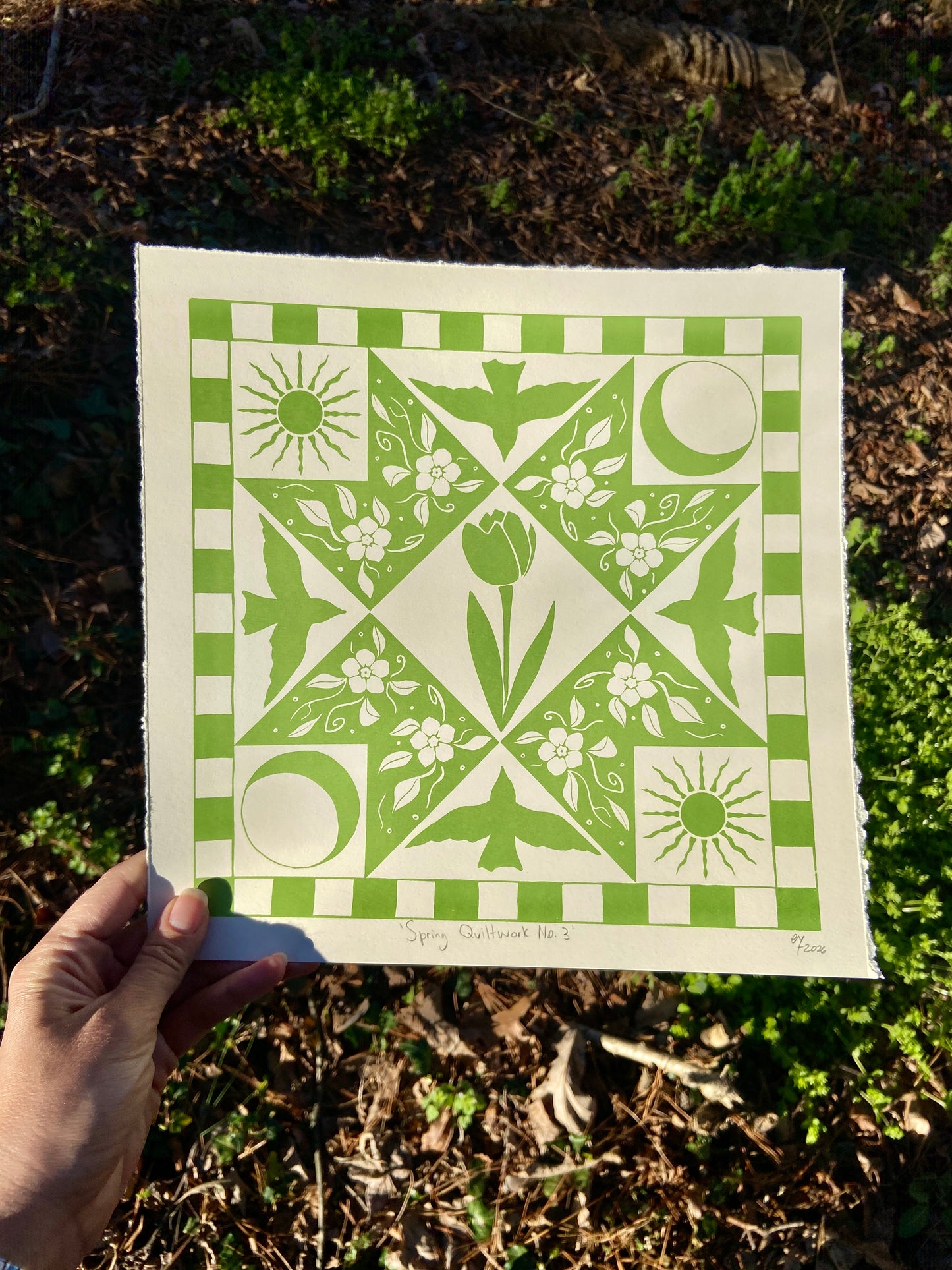Spring Quiltwork print