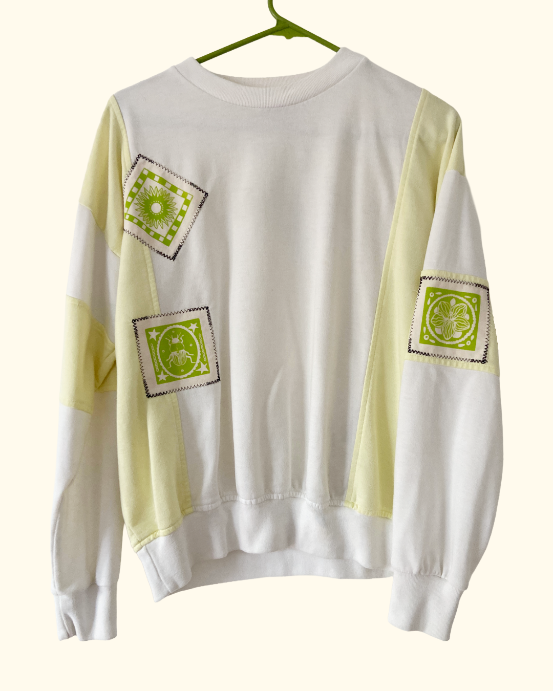 vintage patchwork sweatshirt