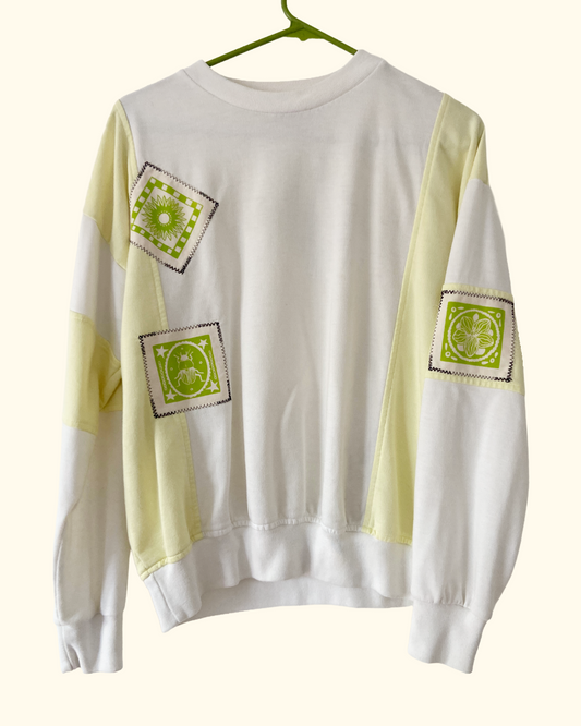 vintage patchwork sweatshirt