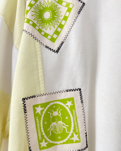 vintage patchwork sweatshirt