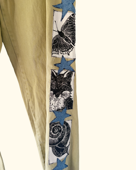 wildlife patch pants