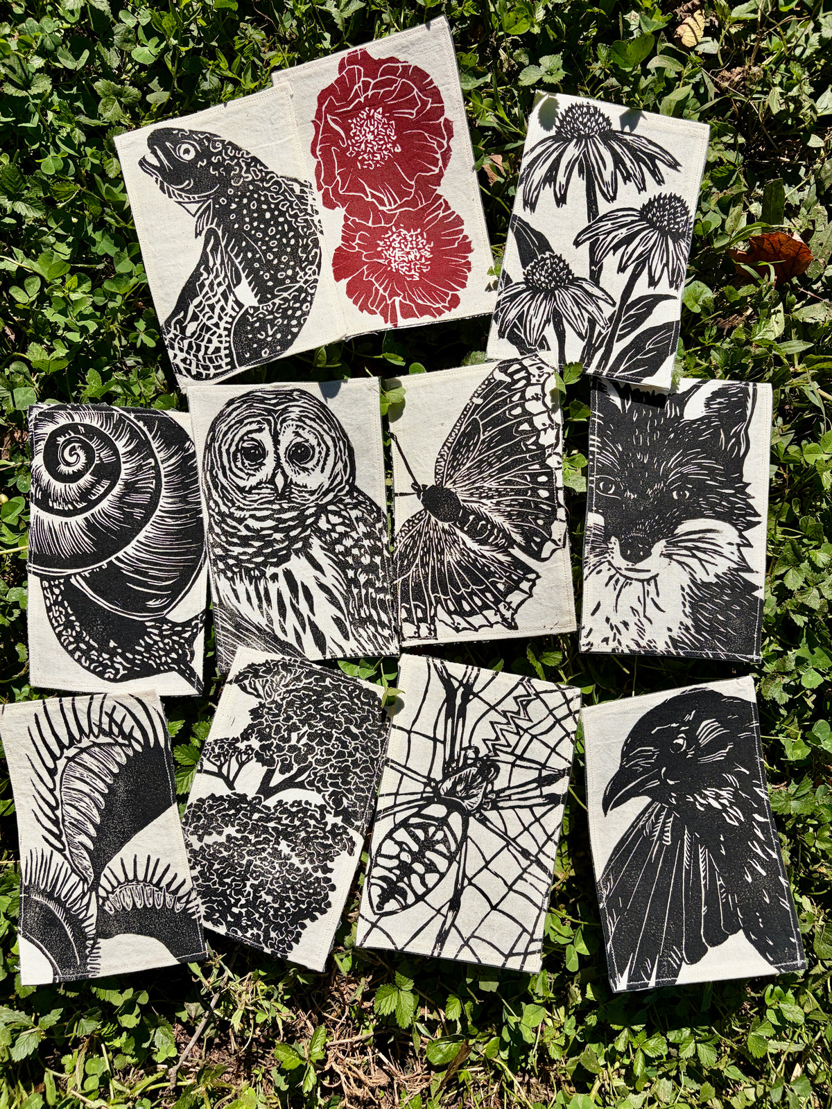 wildlife iron-on patches